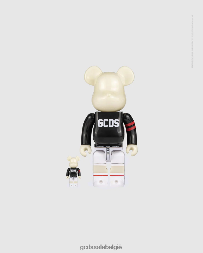 100% en 400% ingesteld Heren GCDS x Be@rbrick zwart accessoire 4600VF296