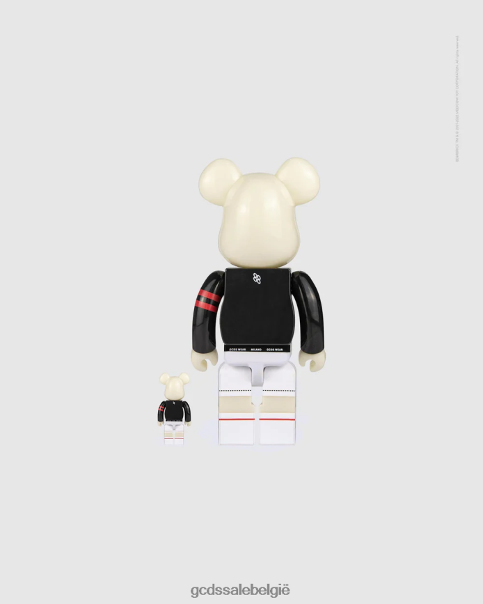 100% en 400% ingesteld Heren GCDS x Be@rbrick zwart accessoire 4600VF296