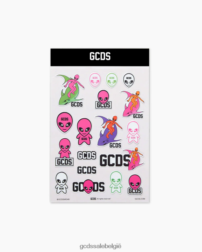 Wirdo-stickerpakket Heren GCDS roze accessoire 4600VF302