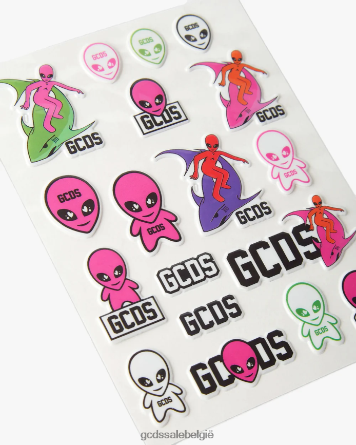 Wirdo-stickerpakket Heren GCDS roze accessoire 4600VF302