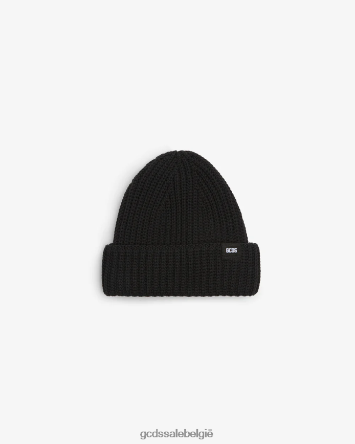 Gele katoenen muts Heren GCDS zwart accessoire 4600VF233
