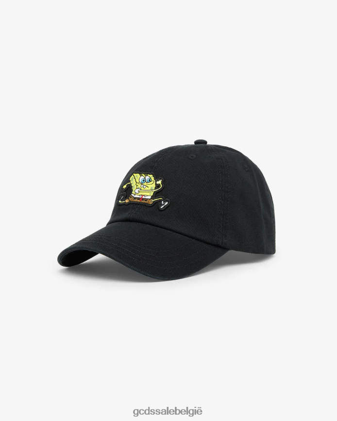 Spongebob geborduurde honkbalhoed Heren GCDS zwart accessoire 4600VF224