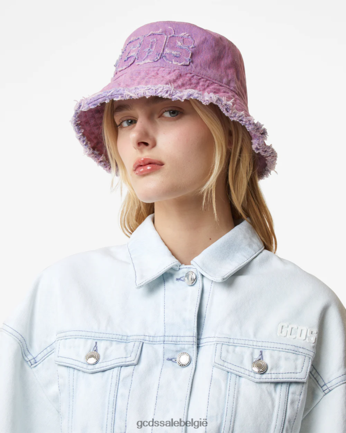 denim buckethoed Heren GCDS roze accessoire 4600VF234