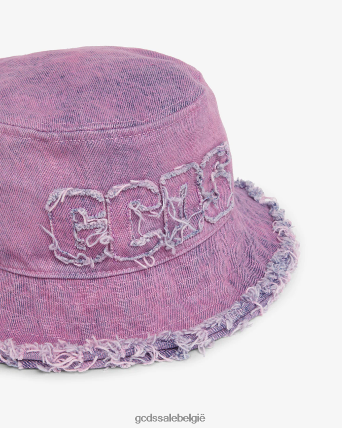 denim buckethoed Heren GCDS roze accessoire 4600VF234