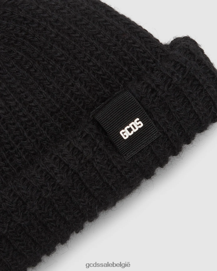 gele wollen hoed Heren GCDS zwart accessoire 4600VF243