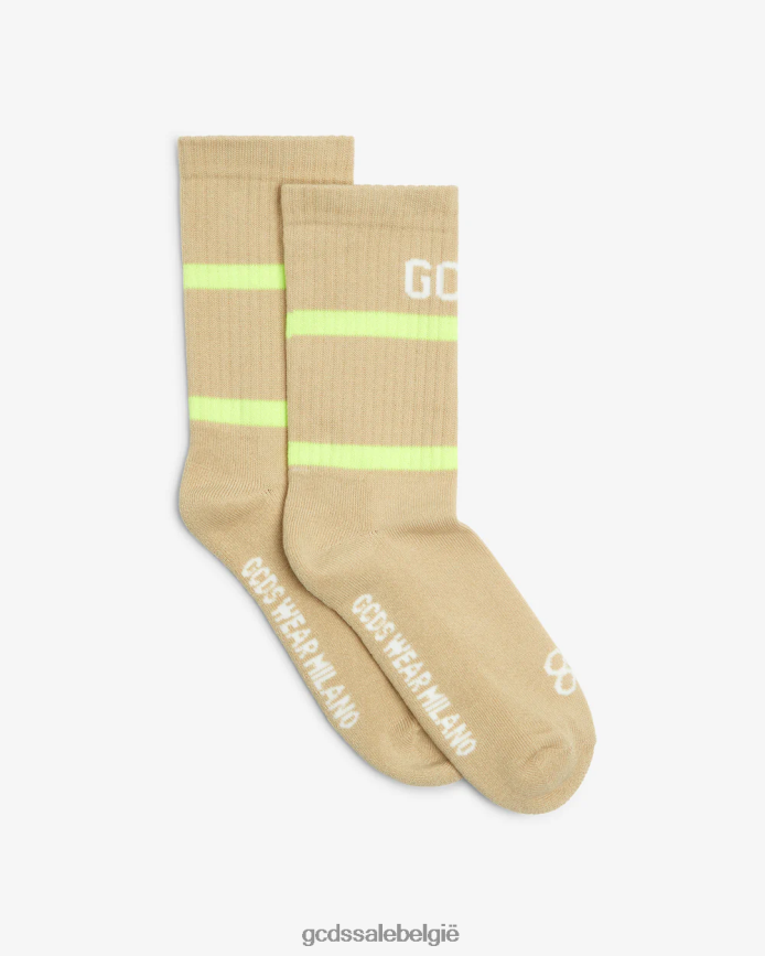 88 sokken met logo Heren GCDS beige accessoire 4600VF207