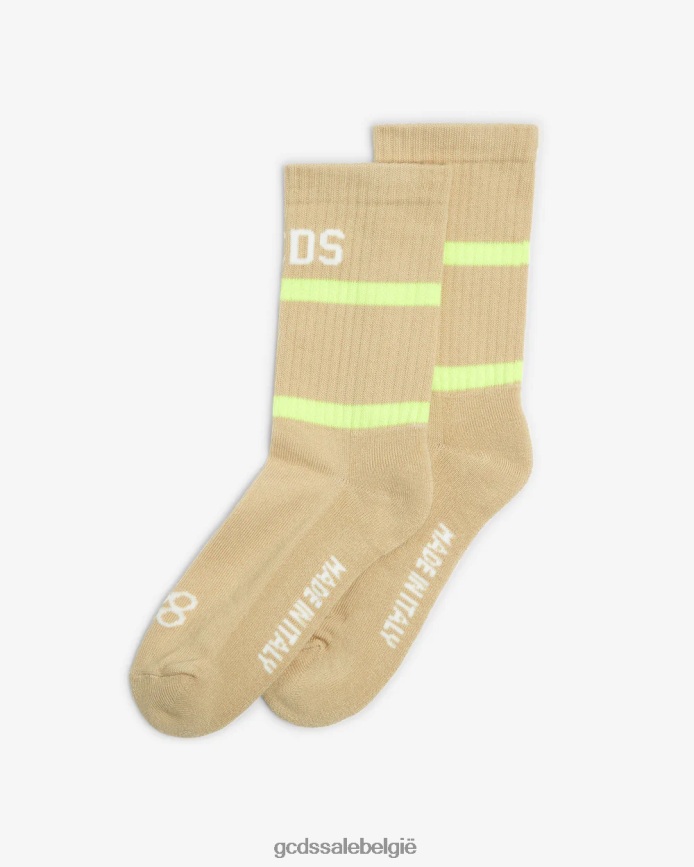 88 sokken met logo Heren GCDS beige accessoire 4600VF207