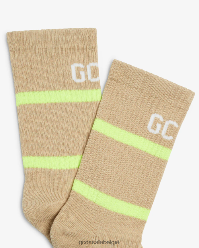 88 sokken met logo Heren GCDS beige accessoire 4600VF207