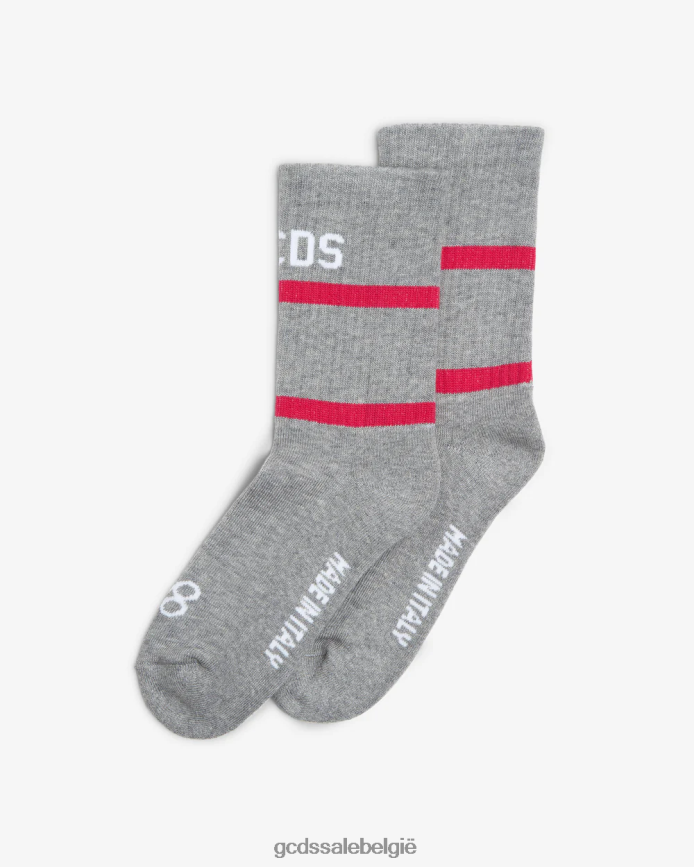 88 sokken met logo Heren GCDS grijs accessoire 4600VF204