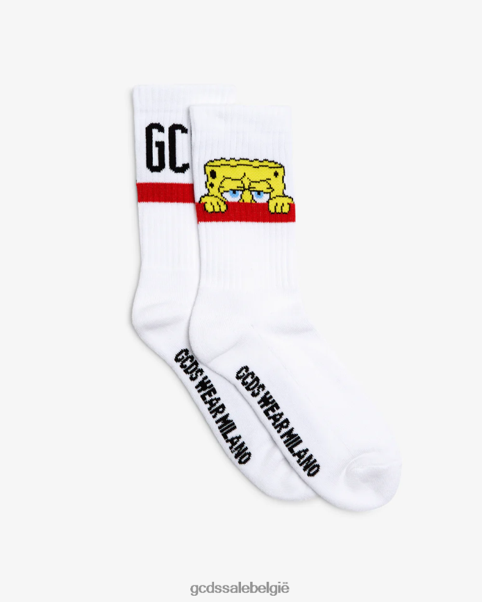 Sokken met Spongebob-logo Heren GCDS wit accessoire 4600VF208