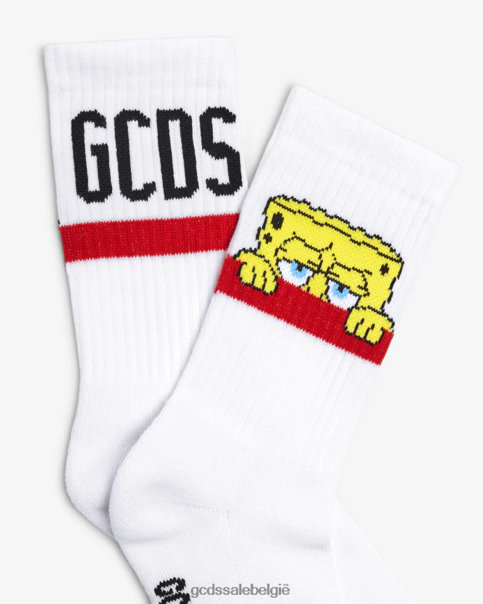 Sokken met Spongebob-logo Heren GCDS wit accessoire 4600VF208