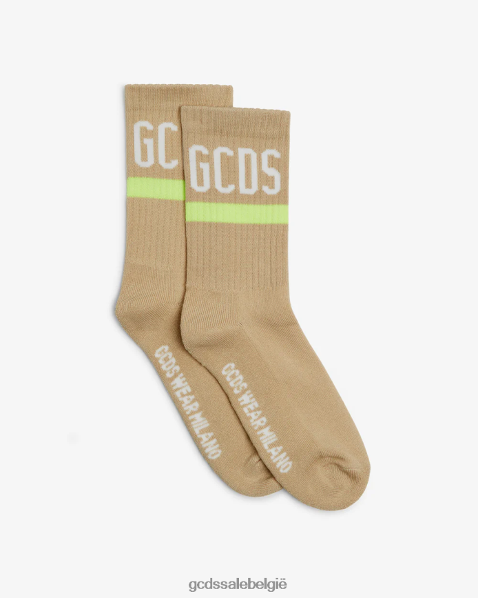 sokken met logo Heren GCDS beige accessoire 4600VF212