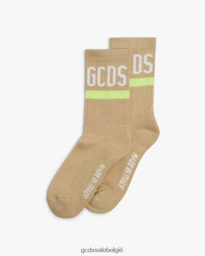 sokken met logo Heren GCDS beige accessoire 4600VF212