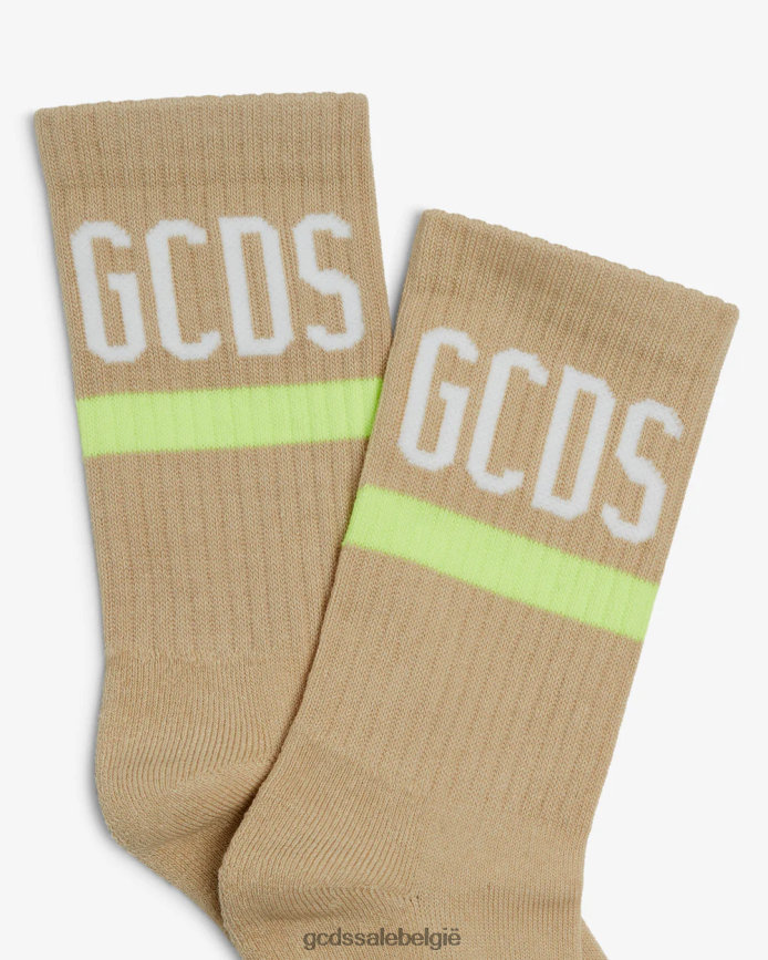 sokken met logo Heren GCDS beige accessoire 4600VF212