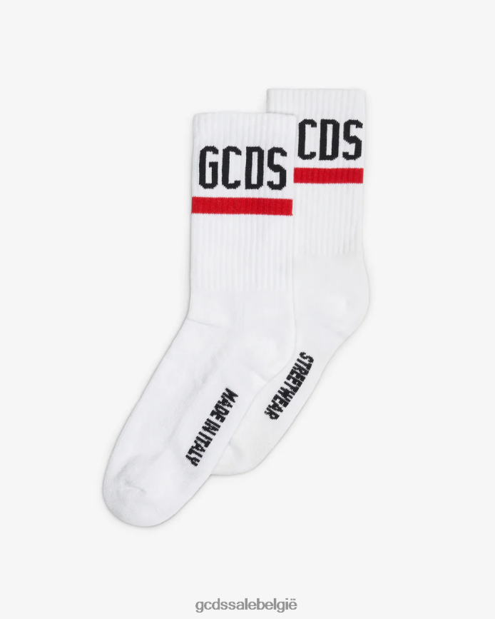 sokken met logo Heren GCDS wit accessoire 4600VF201