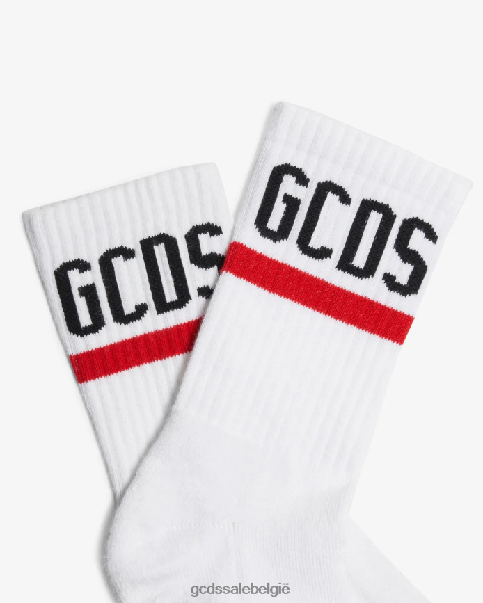 sokken met logo Heren GCDS wit accessoire 4600VF201
