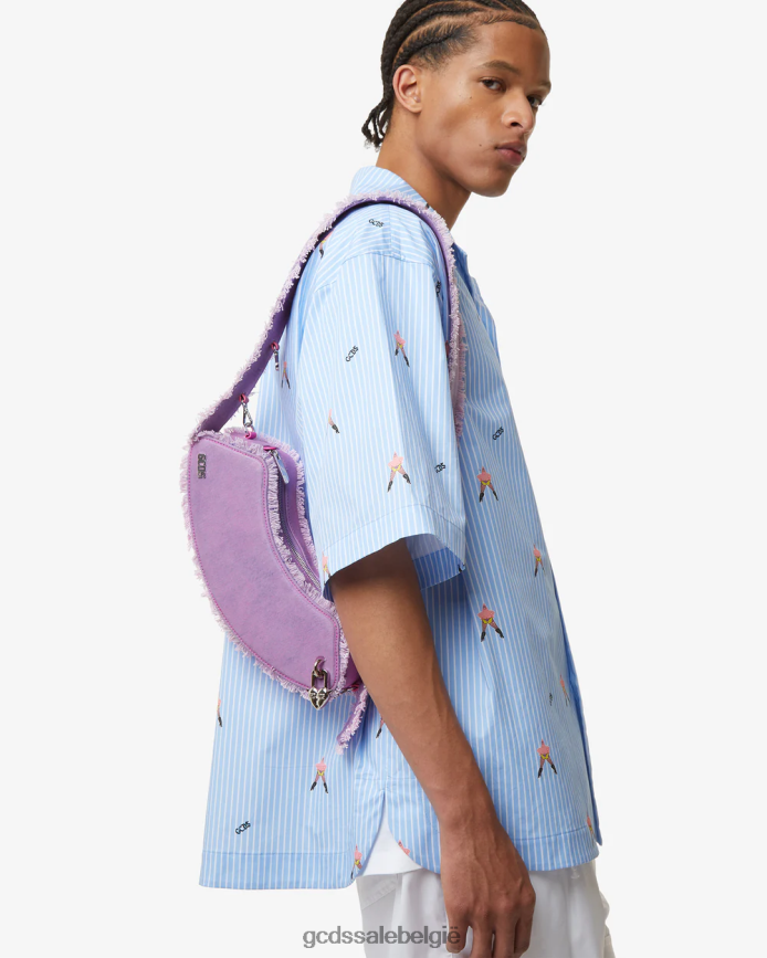 Comma denim medium schoudertas Heren GCDS roze accessoire 4600VF248