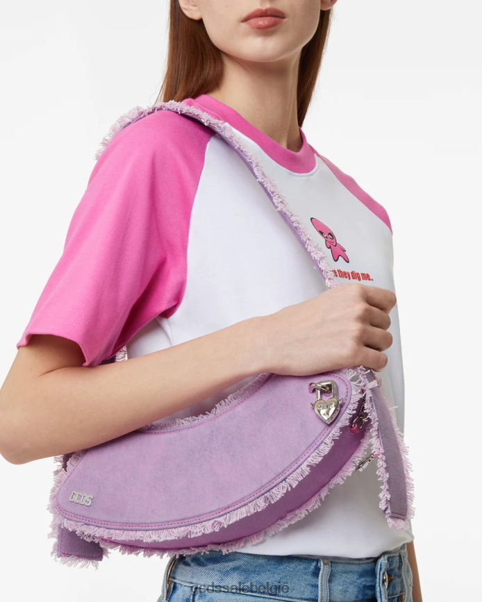 Comma denim medium schoudertas Heren GCDS roze accessoire 4600VF248