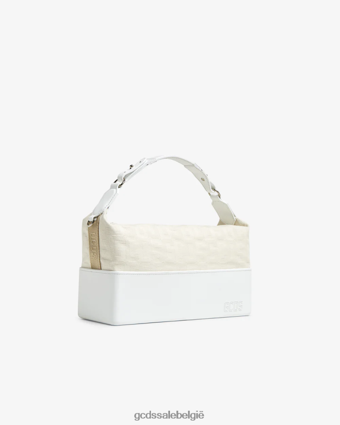 Matilda monogram middelgrote tas Heren GCDS gebroken wit accessoire 4600VF258