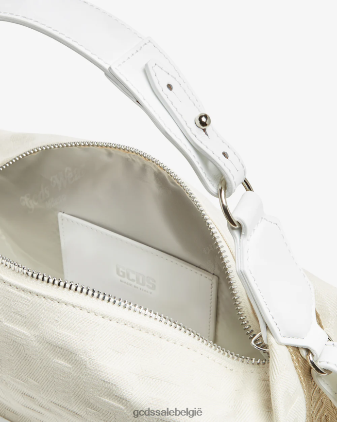Matilda monogram middelgrote tas Heren GCDS gebroken wit accessoire 4600VF258