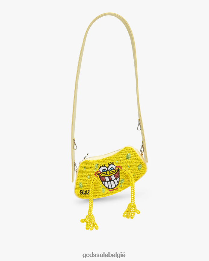 Spongebob komma klein tasje Heren GCDS geel accessoire 4600VF262