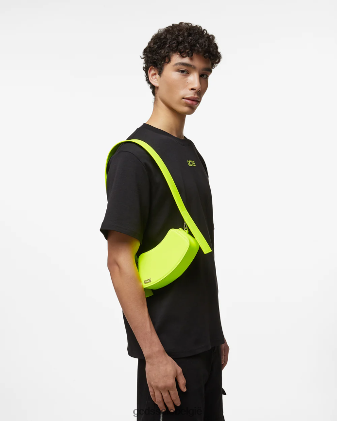 komma kleine crossbodytas Heren GCDS geel fluo accessoire 4600VF255