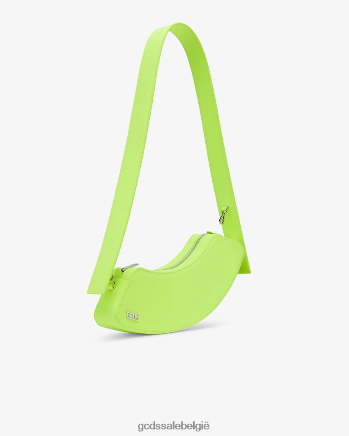 komma medium schoudertas Heren GCDS geel fluo accessoire 4600VF256