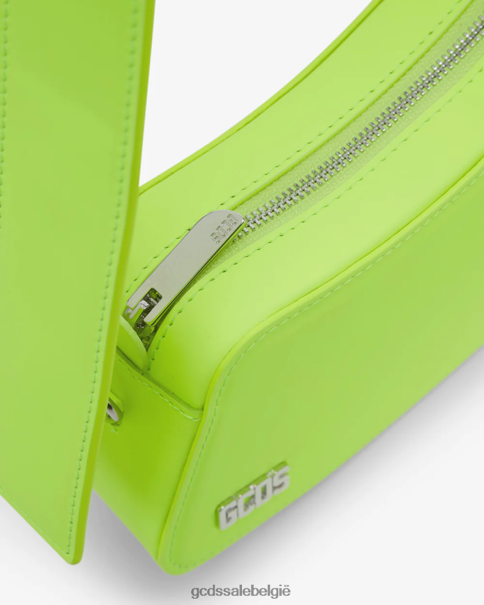komma medium schoudertas Heren GCDS geel fluo accessoire 4600VF256