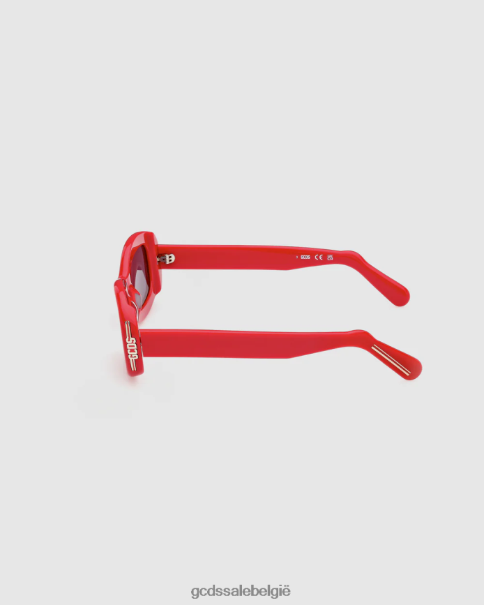 gd0027 ovale zonnebril Heren GCDS rood accessoire 4600VF285