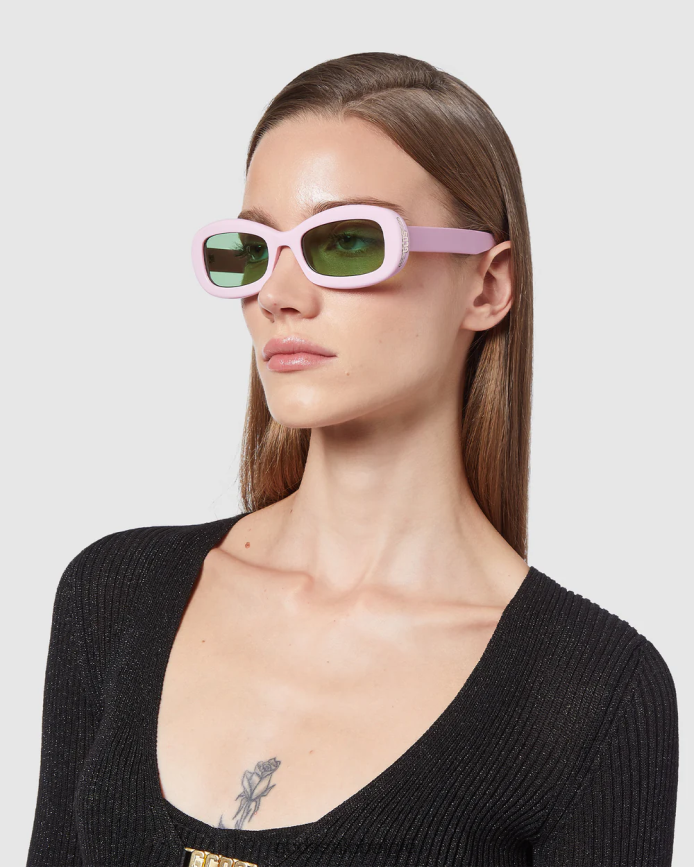 gd0027 ovale zonnebril Heren GCDS roze accessoire 4600VF289