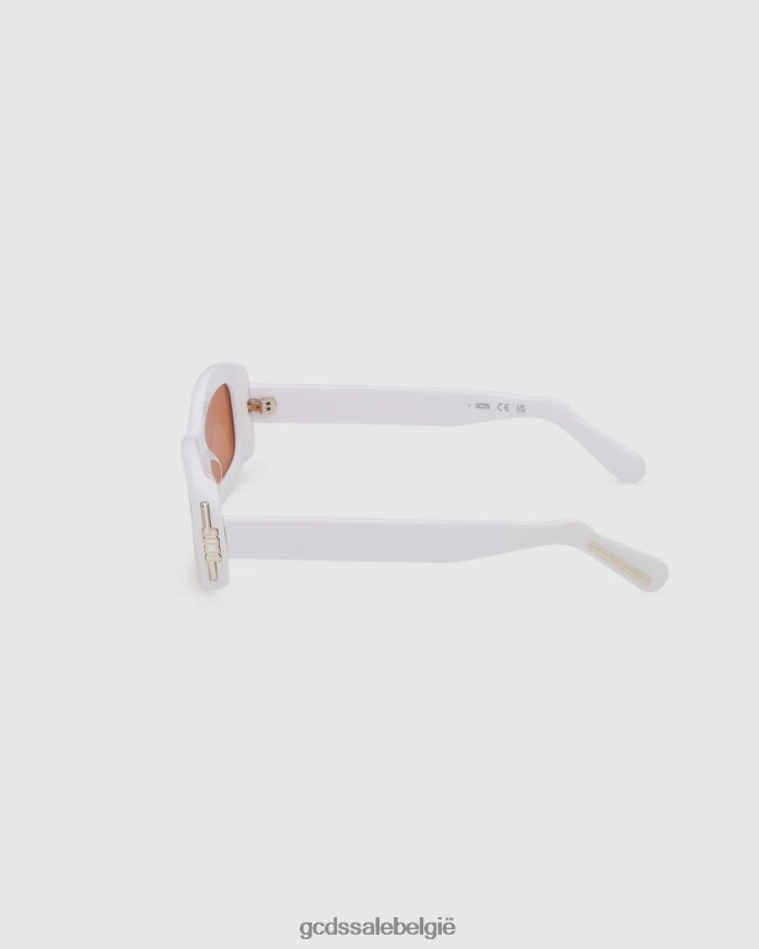 gd0027 ovale zonnebril Heren GCDS wit accessoire 4600VF288