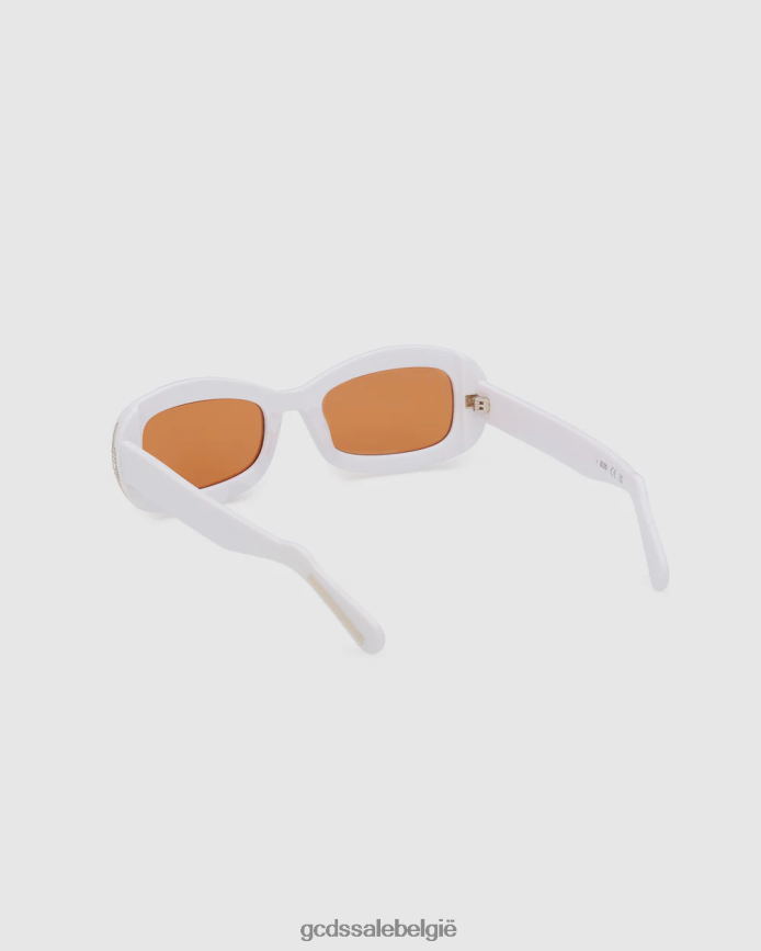 gd0027 ovale zonnebril Heren GCDS wit accessoire 4600VF288