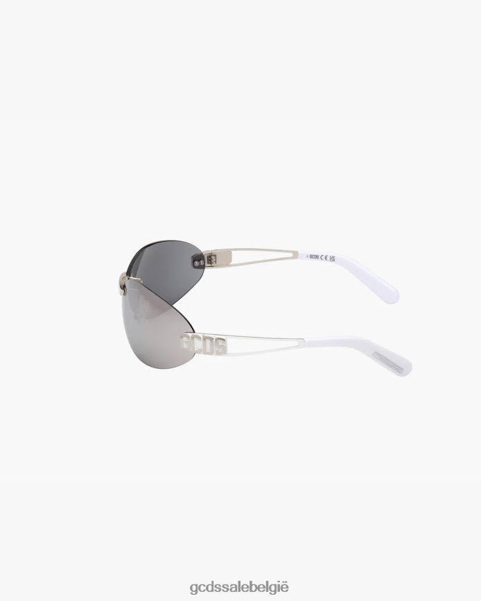 gd0032 ovale zonnebril Heren GCDS zilveren spiegel accessoire 4600VF274