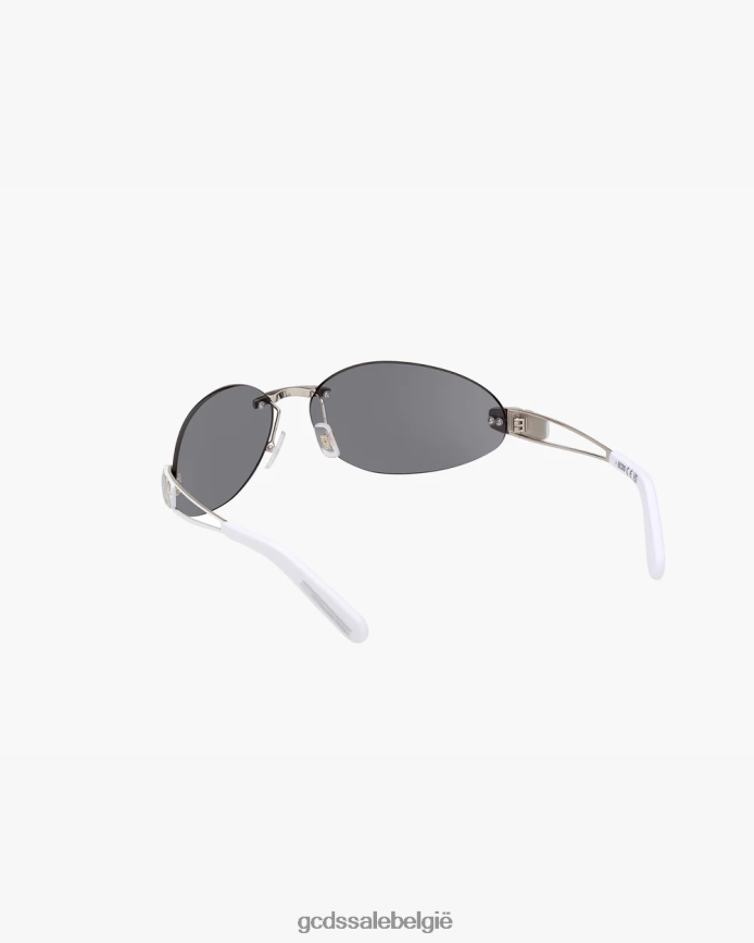 gd0032 ovale zonnebril Heren GCDS zilveren spiegel accessoire 4600VF274