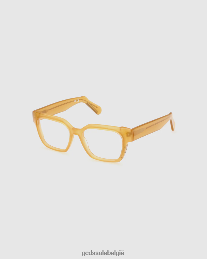 gd5013 vierkante bril Heren GCDS geel accessoire 4600VF283