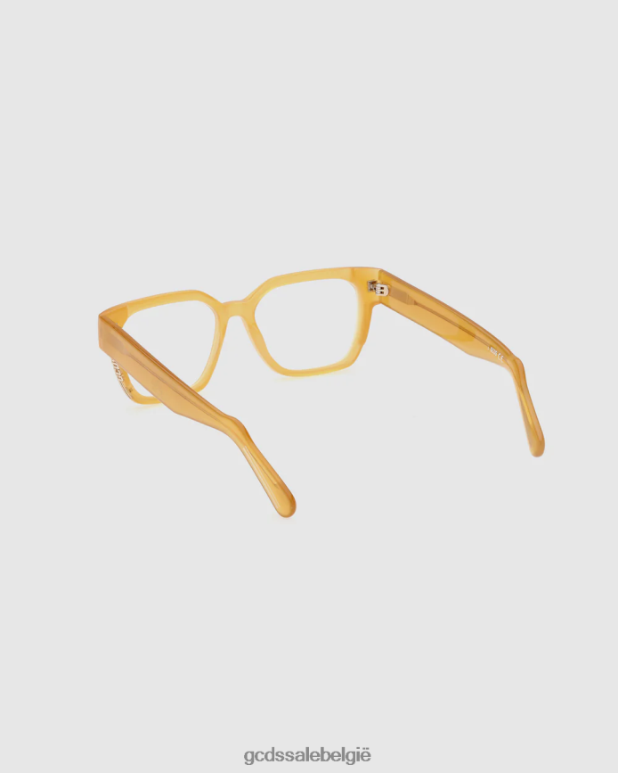 gd5013 vierkante bril Heren GCDS geel accessoire 4600VF283