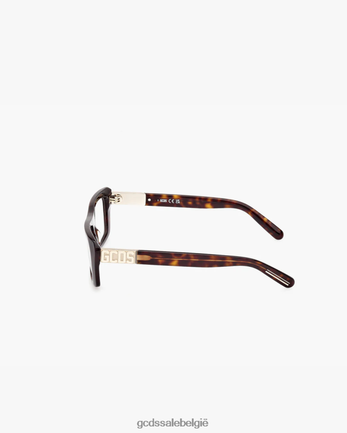 gd5018 rechthoekige bril Heren GCDS donker havana accessoire 4600VF278
