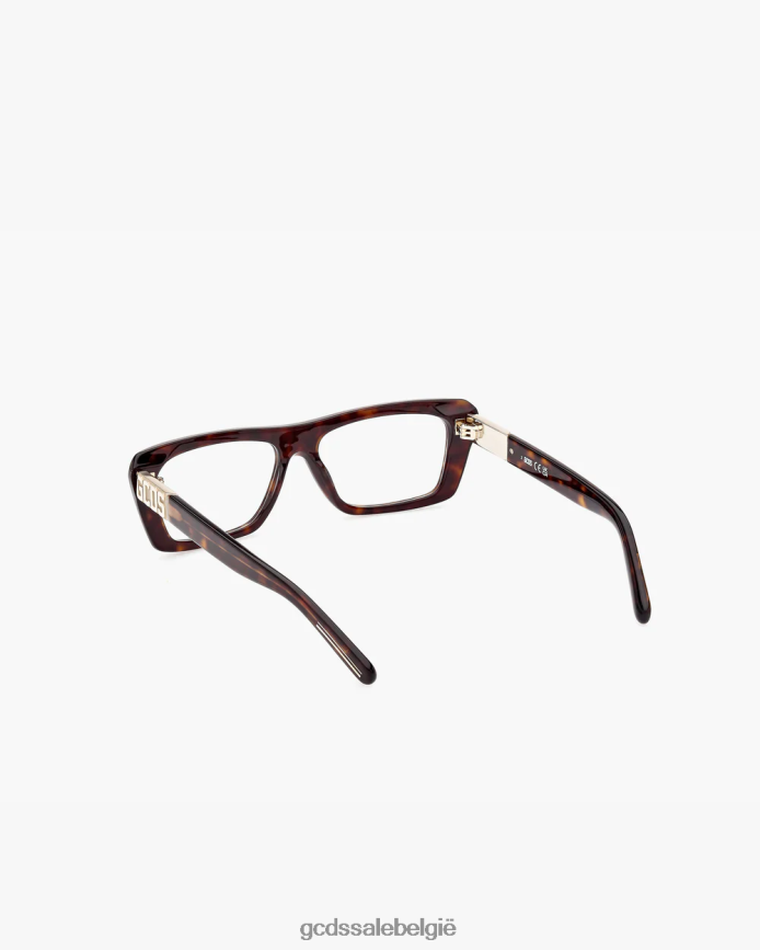 gd5018 rechthoekige bril Heren GCDS donker havana accessoire 4600VF278