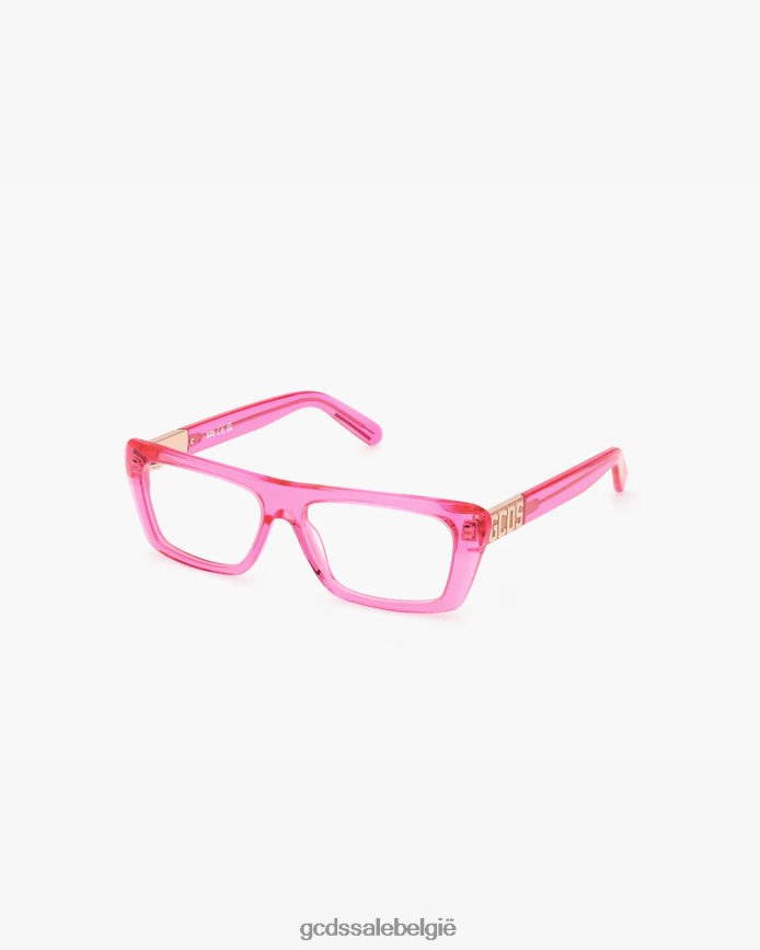 gd5018 rechthoekige bril Heren GCDS roze accessoire 4600VF280