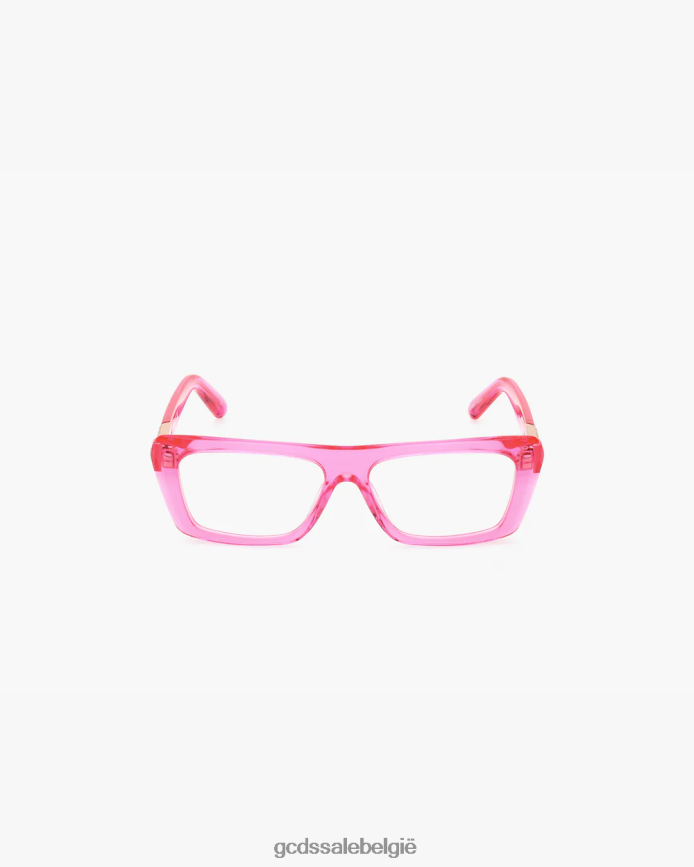 gd5018 rechthoekige bril Heren GCDS roze accessoire 4600VF280