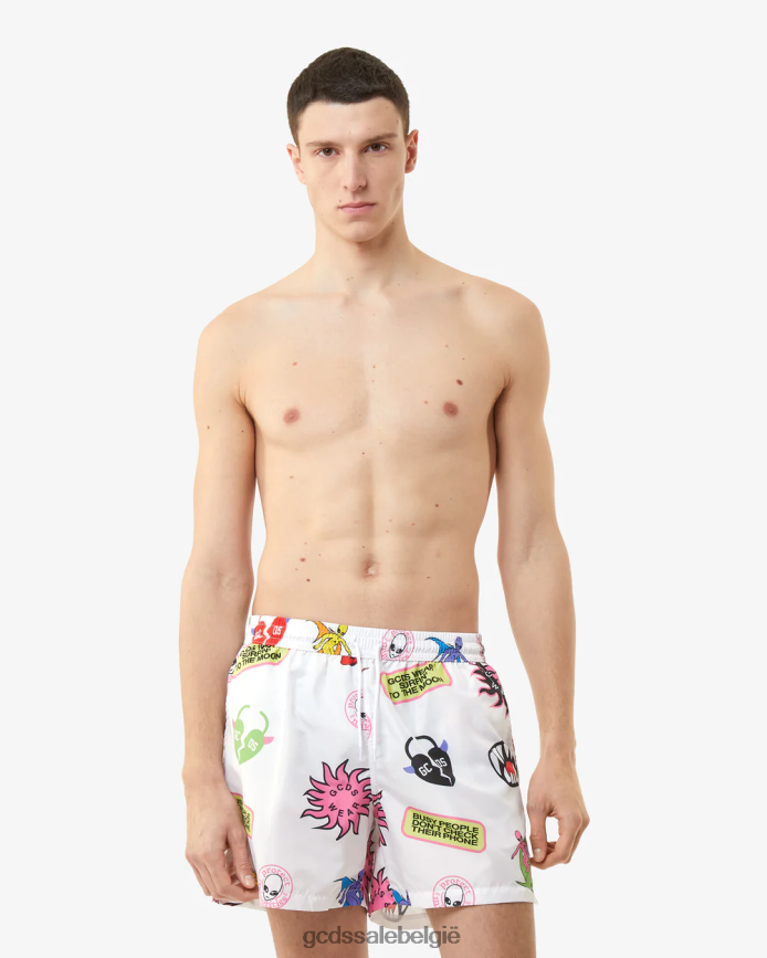 all-over surfwirdo-zwemshort Heren GCDS veelkleurig kleding 4600VF154