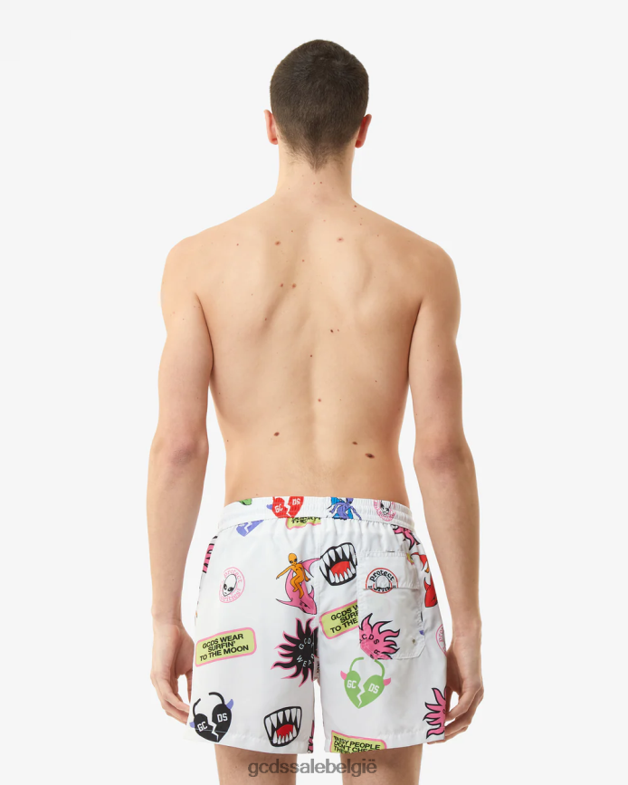 all-over surfwirdo-zwemshort Heren GCDS veelkleurig kleding 4600VF154