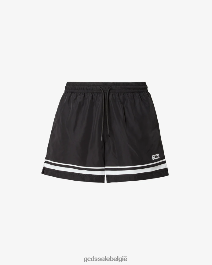 gestreepte zwemshort Heren GCDS zwart kleding 4600VF150