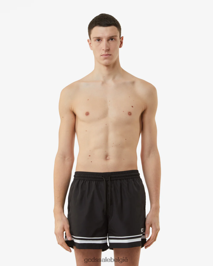gestreepte zwemshort Heren GCDS zwart kleding 4600VF150