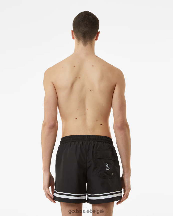 gestreepte zwemshort Heren GCDS zwart kleding 4600VF150