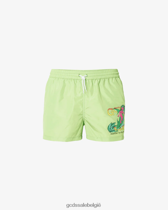 surfwirdo zwemshort Heren GCDS limoen kleding 4600VF157