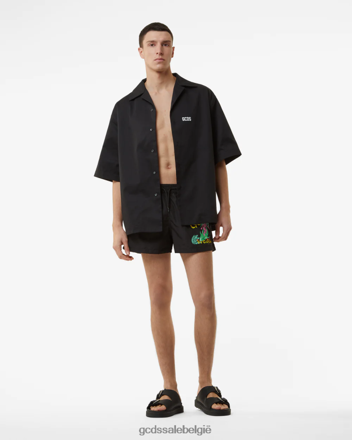 surfwirdo zwemshort Heren GCDS zwart kleding 4600VF152
