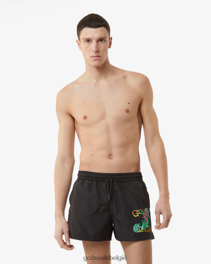 surfwirdo zwemshort Heren GCDS zwart kleding 4600VF152
