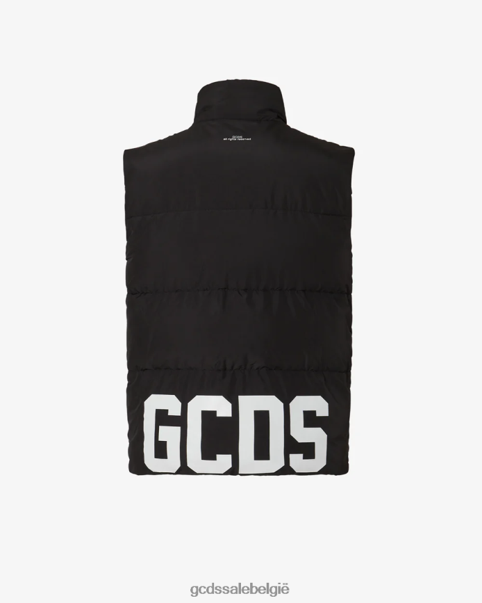 Gezwollen vest met lage band Heren GCDS wit kleding 4600VF11