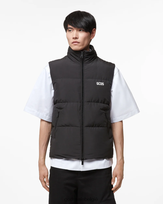 Gezwollen vest met lage band Heren GCDS wit kleding 4600VF11